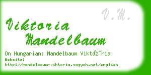 viktoria mandelbaum business card